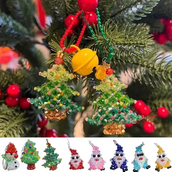 Vianočný Strom Vianočný Strom Prívesok, Ručne vyrábané Ozdoby Zelená Vianočné Dekorácie, Závesné Snehuliak Akryl Keychain urob si sám