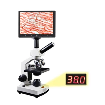HC-R069 Top predaj 7 palcový LCD LED Digitálne veterinárnej zvierat, Spermy spermií Ovulácie Pozorovanie Analyzer Biologický Mikroskop